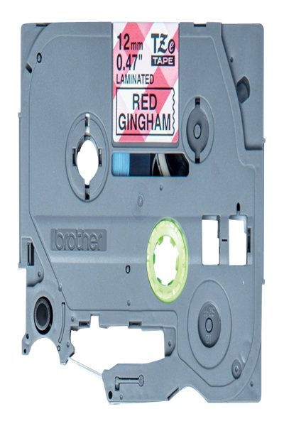 Brother TZe-MPRG31 Black on Red Gingham - TZEMPRG31