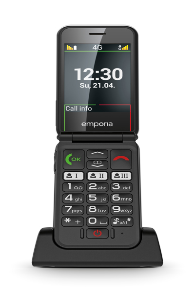 Emporia SIMPLICITY glam 4G - white - Cellphone - 7.1 cm - V227-4G_001