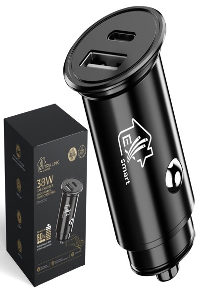 Chargeur allume-cigare Extralink Smart Life 38 W