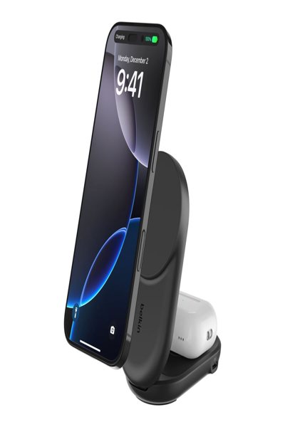 BELKIN ULTRACHARGE WIRELESS CHARGER 2-IN-1 QI2 MAGNETIC FOLDABLE - WIZ039KQBK