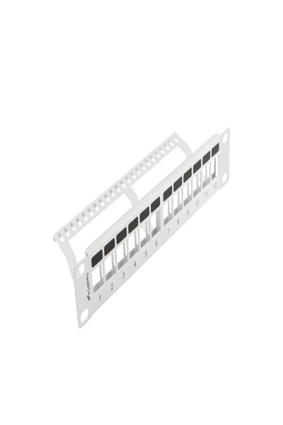 Lanberg PPKS-9112-S - 1U - Grey - Metal - 254 mm - 99.3 mm - 44.5 mm
