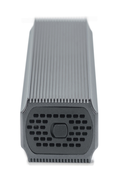 DIGITUS USB M.2 hårddiskkabinett, SSD, extern, NVMe, 40 Gbps, USB 4.0, aluminium, verktygslös - DA-71158