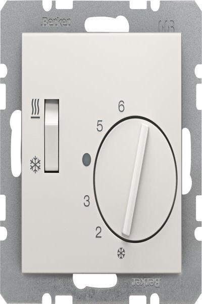 Berker 20298989 Room thermostat Heat/Cool Sx/Bx White glossy - 20298989