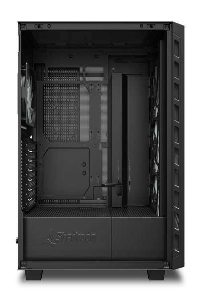 Sharkoon REBEL C80M RGB, Midi-Tower, PC, Svart, ATX, micro ATX, Mini-ITX, Metall, Gaming - 4044951041145