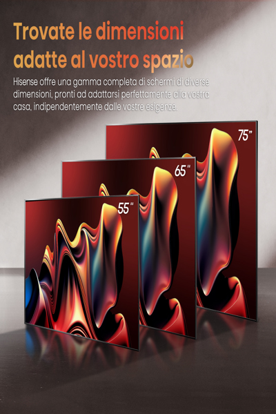 Hisense 65U7NQ: 164cm (65") 4K (Ultra High Definition) Mini LED (Light-Emitting Diode) ULED (Ultra Light-Emitting Diode) Smart TV (Smart Television) - 65U7NQ