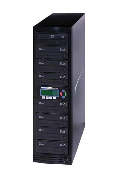 iStorage Kanguru U2-DVDDUPE-S7 - Optical disc duplicator - 7 copies - USB 2.0 - Compare - Copy - Copy/Compare - Erase - TEst A - Verify - DVD - 24x - U2-DVDDUPE-S7