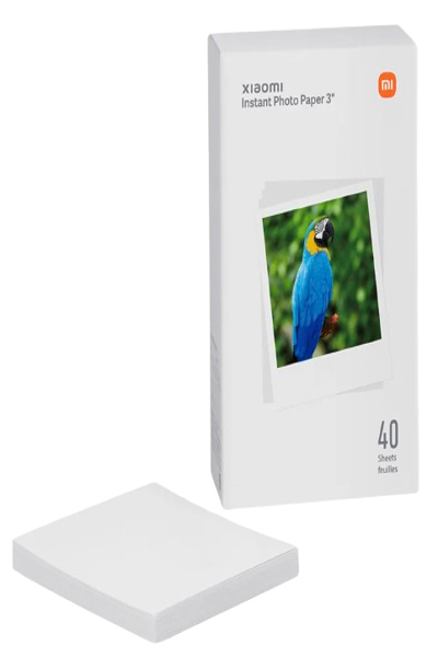 Papier photo instantané Xiaomi 7,6 cm, 40 pièces