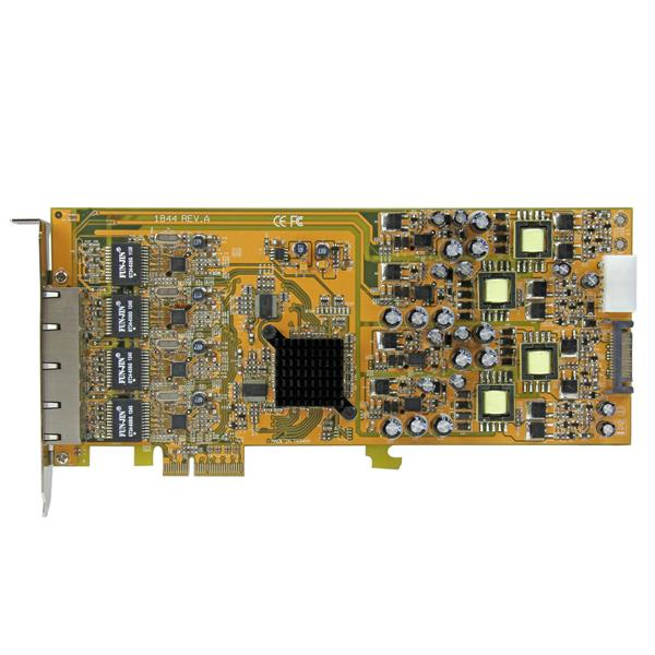 StarTech 4 Port Gigabit Power over Ethernet PCIe Network Card - PSE / PoE PCI Express NIC - Internal - Wired - PCI Express - Ethernet - 2000 Mbit/s - ST4000PEXPSE