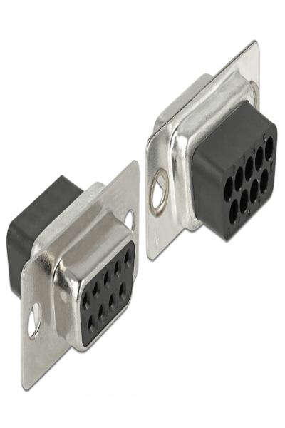 Delock Adapter Sub-D 9-polig hona till RJ45 hona monteringssats - 66164