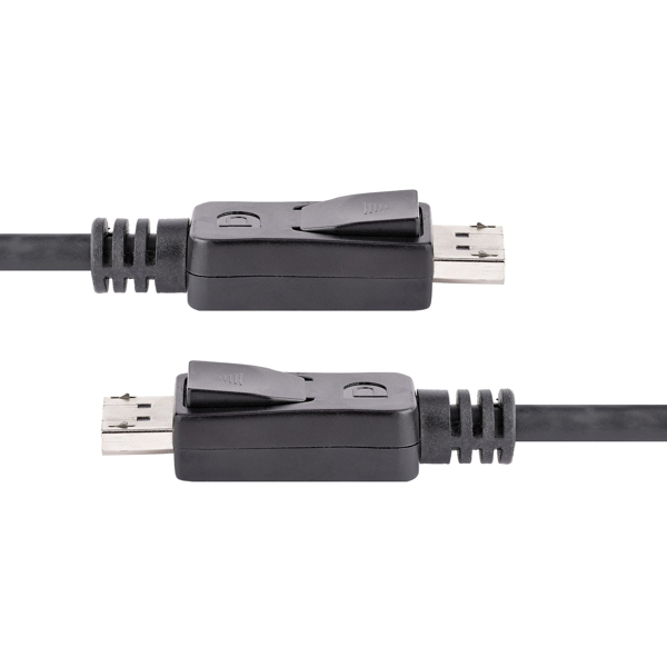 StarTech 1.0mDisplayPort cable with locking (male/male) - DP 4k cable - DisplayPort cable - DisplayPort (M) - DisplayPort (M) - 2.0m - locked - black (DISPL2M) - DISPL2M