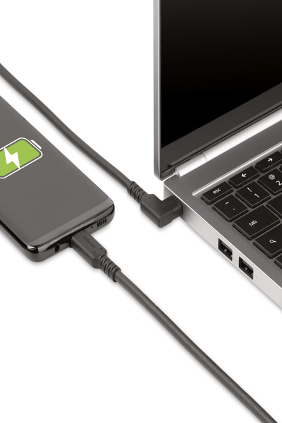 StarTech.com 2m robust rätvinklig USB-C-kabel - RUSB315CC2MBR