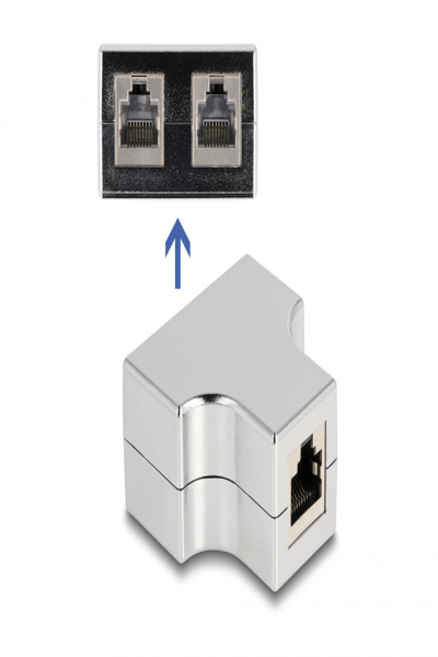 Adaptateur réseau Delock - RJ-45 (F) vers RJ-45 (F)