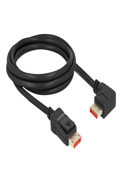 Câble DisplayPort Delock - DisplayPort (M) coudé vers DisplayPort (M) verrouillable