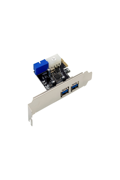 InLine 2+2ports USB 3.2 Gen.1 host controller - PCIe - w/SATA power + LP bracket - 76666G
