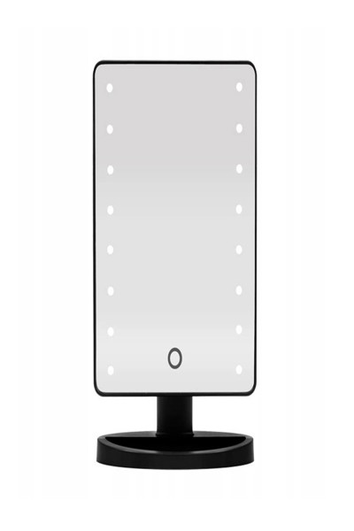 EXTRALINK MAKEUP MIRROR BLACK LIGHTED W/ STAND