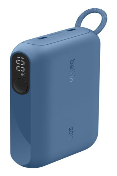 Belkin BoostCharge - Power Bank - with Display - 10000 mAh - 20 Watt - PD - 2 - BPB027HQBL