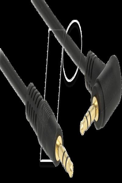 Delock Ljudkabel - mini-telefon stereo 3,5 mm hane till mini-telefon stereo 3,5 mm hane - 83752