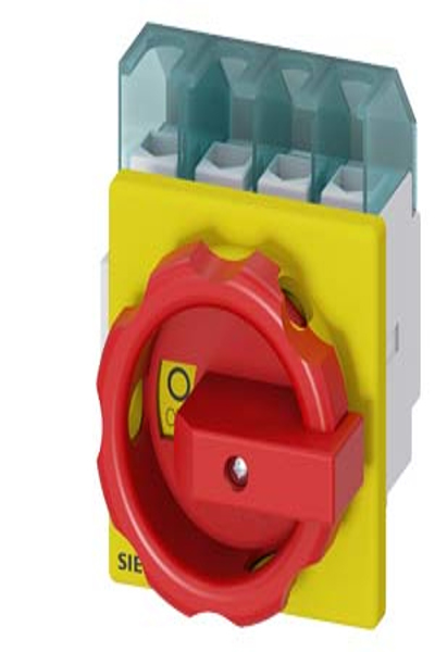 Siemens 3LD2203-1TL53, 4P, Red, Yellow, 690V, 400V, 6000V, CSA, UL, VDE, EAC, CE, LRS