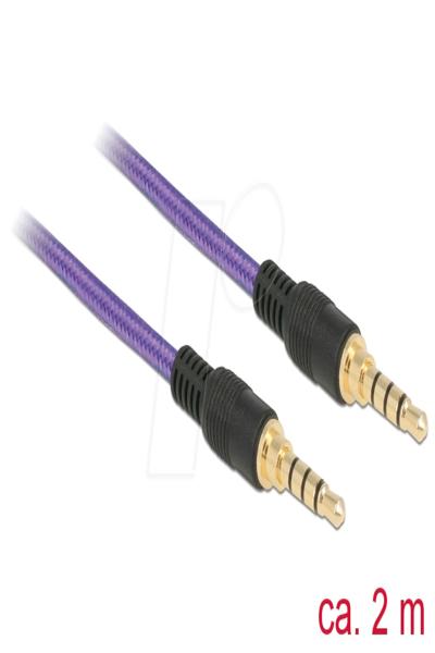 Delock 85599 3.5mm Cable Purple 2m