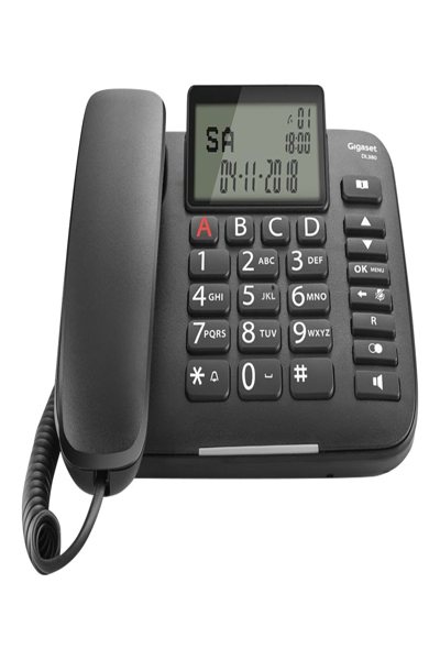 Gigaset DL380 Corded Phone Large Keys/Display - S30350-S217-C101