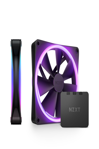 NZXT F140 RGB DUO Sort - RF-D14DF-B1