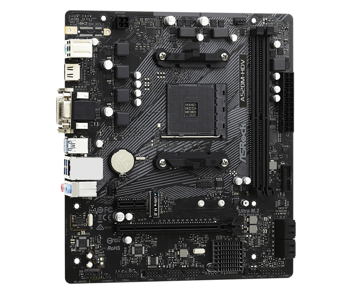 ASRock A520M-HDV Micro ATX AM4 Motherboard - 90-MXBE50-A0UAYZ
