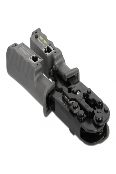 Delock Krympkabel verktyg - med integrerad kabeltestare - 90510