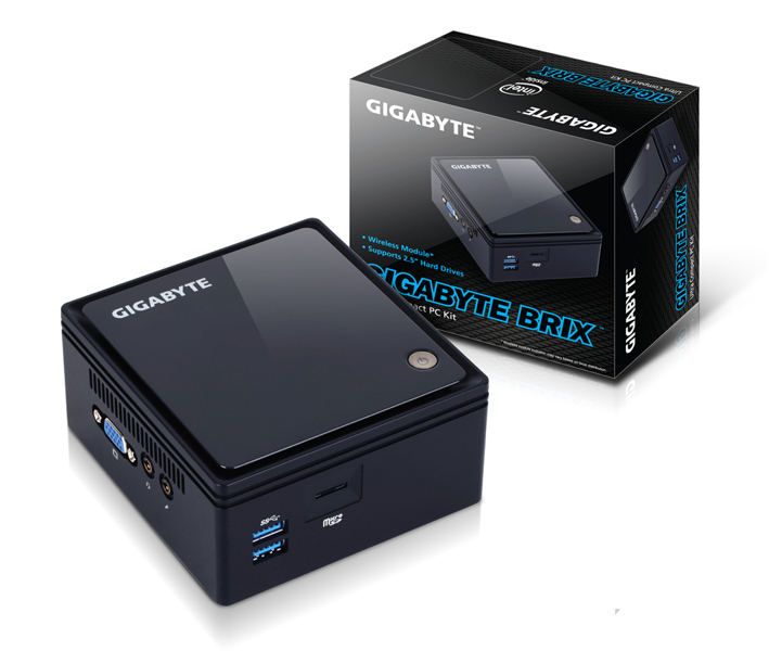 Gigabyte BRIX GB-BACE-3160 (rev. 1.0) - Barebone Ultra Compact PC - GB-BACE-3160