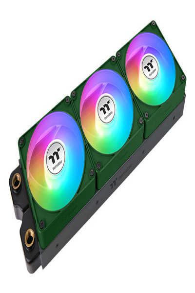Thermaltake CT120 EX ventilateur inversé vert course, pack de 3, synchronisation ARGB