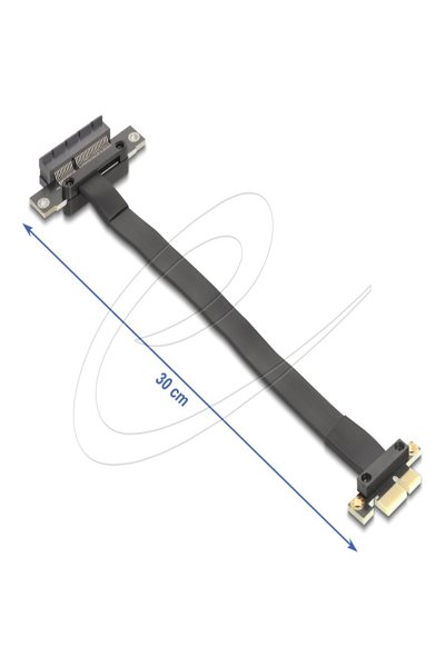 Carte Riser Delock PCI Express 3.0 x1 St> x4 Slot avec câble - Câble - 0,3 m