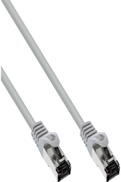 Câble de raccordement en ligne S/FTP Cat.8.1 gris 0,3 m