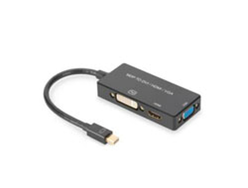 DIGITUS AK-340419-002-S Mini DP till HDMI DVI VGA-kabel - AK-340419-002-S