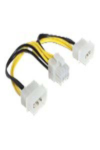Delock Power cable - 8 pin EPS12V (F) to 4 PIN internal power (M) - 83410