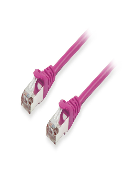 Câble de brassage Equip Cat6A S/FTP 2xRJ45 violet LSZH, sachet plastique - Câble - Réseau