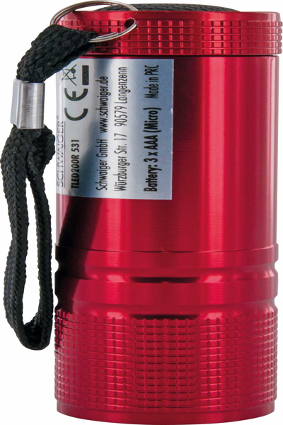Lampe de poche Schwaiger TLED200R rouge