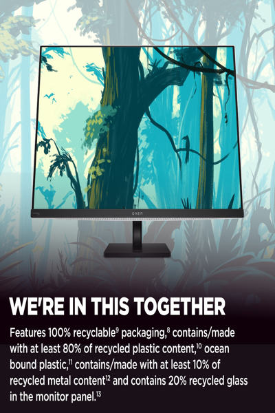 HP OMEN Transcend 32 UHD OLED Gaming Monitor: 32-inch 4K OLED gaming monitor. - 9R181AA#ABB