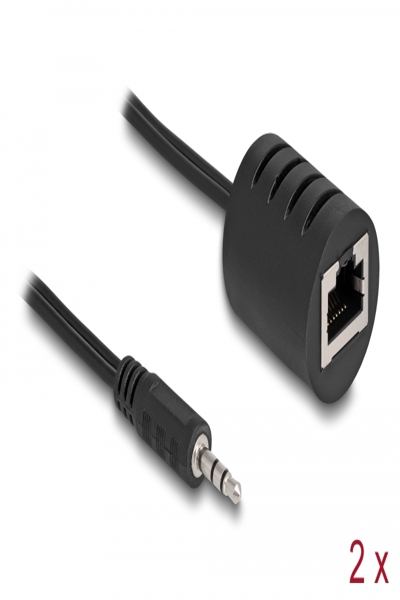 Delock Audio adaptor - RJ-45 female to mini jack male - 87858