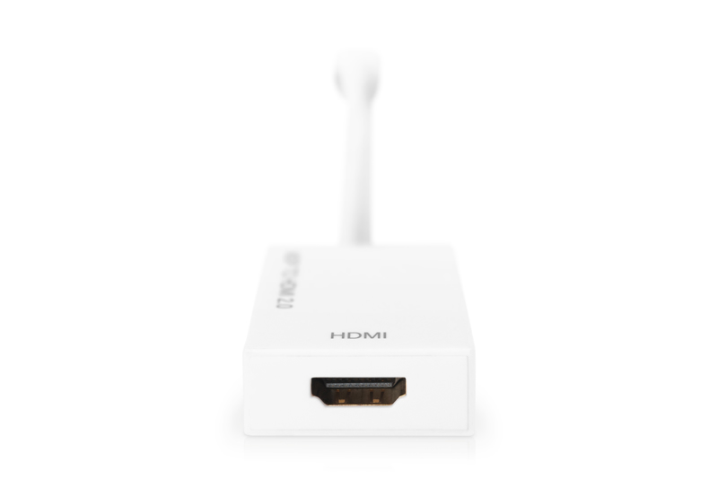 DIGITUS AK-340416-002-W Mini DisplayPort till HDMI 2.0 Adapter 0,2m - AK-340416-002-W