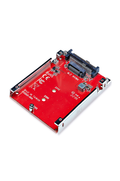 StarTech.com M.2 to U.3 Adapter, For M.2 NVMe SSDs, PCIe M.2 Drive to 2.5inch U.3 (SFF-TA-1001) Host Adapter/Converter, TAA Compliant - 1M25-U3-M2-ADAPTER