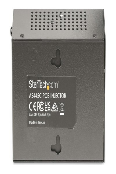 StarTech.com 4-portars Multi-Gigabit PoE++-injektor, 5/2.5G Ethernet (NBASE-T), PoE/PoE+/PoE++ (802.3af/802.3at/802.3bt), 160 watt strömförbrukning, vägg-/DIN-skenamonterbar - AS445C-POE-INJECTOR