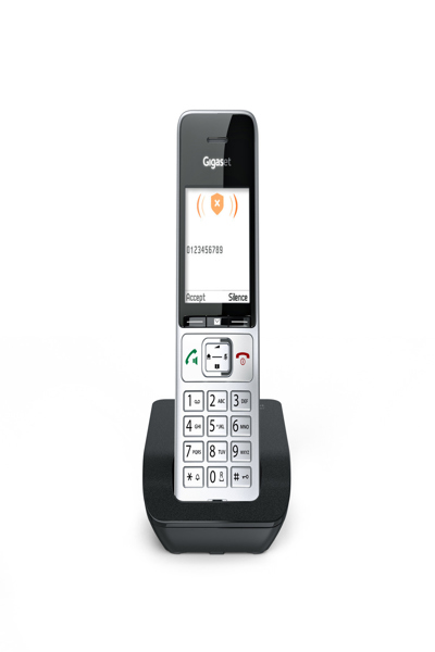 Téléphone DECT Gigaset COMFORT 500 200 entrées noir/argent