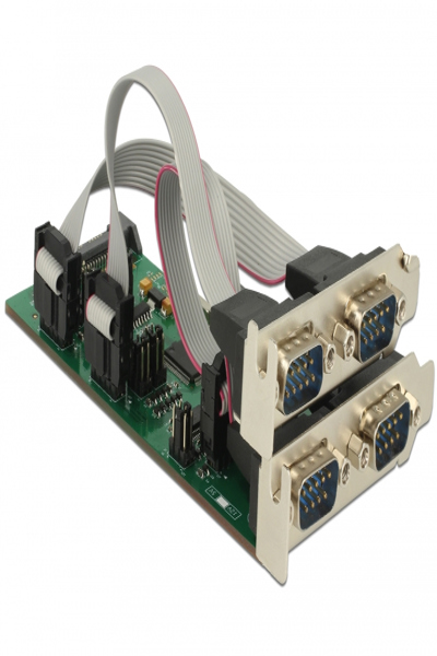 Delock PCI Express Card > 3 x Serial RS-232 + 1 x TTL 3.3 V / RS-232 with Voltage Supply - 62922