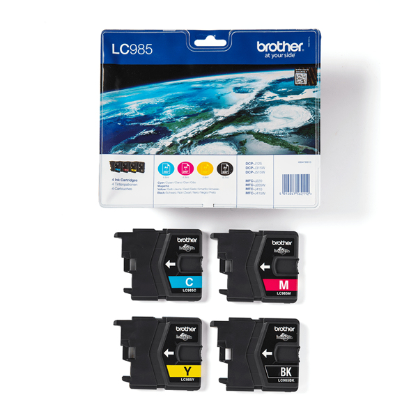 Brother LC985VALBP - 4-pack - black, yellow, cyan, magenta - LC985VALBP