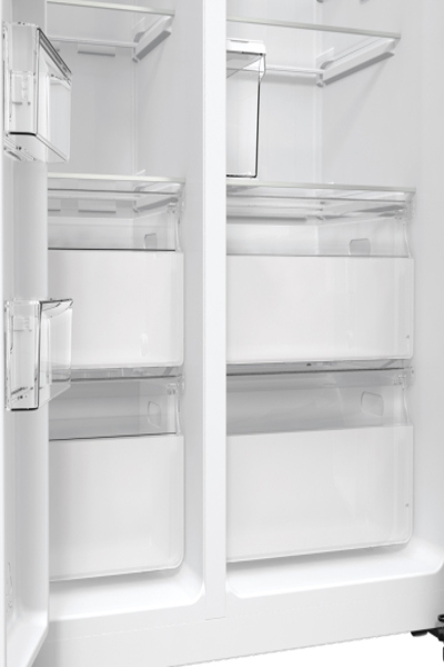 Gorenje NRR9185ESXL, Freestanding, American door, Stainless steel, LED, Glass, 566 L - 744108