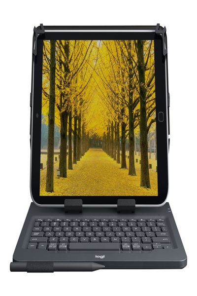 Logitech Universal Folio with integrated keyboard for 9-10" tablets - QWERTY - Italian - 5 million characters - Any brand - 9"-10" tablets - Black - 920-008335