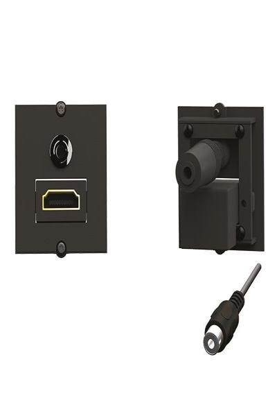 Bachmann 917.189 - HDMI + 3.5mm - 1 module(s) - Black - 1 pcs - 917189