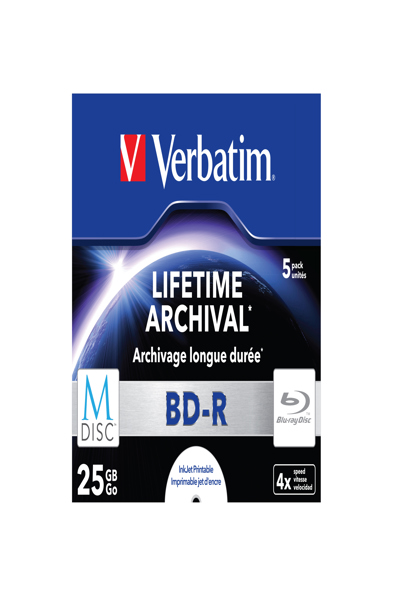 Verbatim M-Disc - 5 x BD-R - 25 GB 4x - 43823