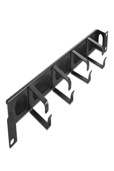 Delock Rackborste - 4 krokar, kabelingång på sidan - 67033