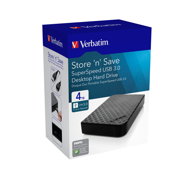 Verbatim Store 'n' Save - Hard Drive - 4 TB - 47685