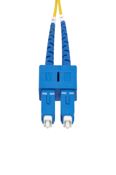 StarTech.com 3m (9.8ft) SC to SC (UPC) OS2 Single Mode Duplex Fiber Optic Cable, 9/125µm, Laser Optimized, 40G/100G Zipcord, Bend Insensitive, low insertion loss - SMDOS2SCSC3M